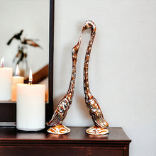 Load image into Gallery viewer, Pair of Swans - Brown 27 cm