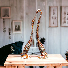 Load image into Gallery viewer, Pair of Swans - Brown 27 cm