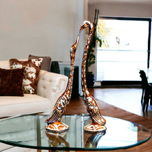 Load image into Gallery viewer, Pair of Swans - Brown 27 cm