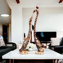 Load image into Gallery viewer, Pair of Swans - Brown 27 cm