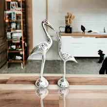 Load image into Gallery viewer, Pair of Swans - Silver 28 cm