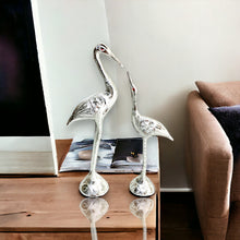 Load image into Gallery viewer, Pair of Swans - Silver 28 cm