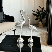 Load image into Gallery viewer, Pair of Swans - Silver 28 cm