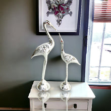 Load image into Gallery viewer, Pair of Swans - Silver 28 cm