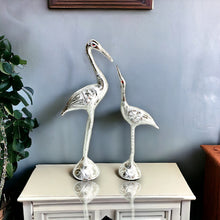 Load image into Gallery viewer, Pair of Swans - Silver 28 cm