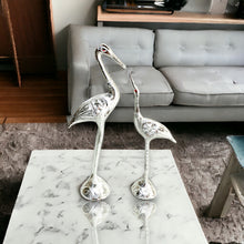 Load image into Gallery viewer, Pair of Swans - Silver 28 cm