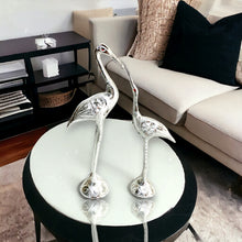 Load image into Gallery viewer, Pair of Swans - Silver 28 cm