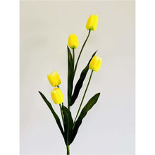 Load image into Gallery viewer, Artificial 5 Head Tulip Flowers