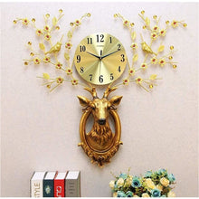 Load image into Gallery viewer, Deer Head wall clock