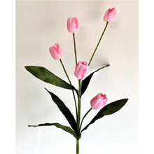 Load image into Gallery viewer, Artificial 5 Head Tulip Flowers