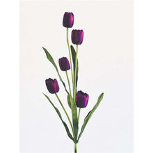 Load image into Gallery viewer, Artificial 5 Head Tulip Flowers