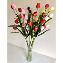 Load image into Gallery viewer, Artificial 5 Head Tulip Flowers