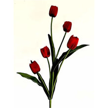 Load image into Gallery viewer, Artificial 5 Head Tulip Flowers