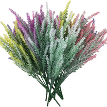 Load image into Gallery viewer, Flocked Lavender Artificial Flowers