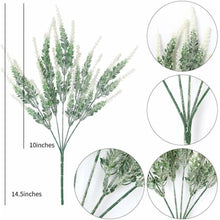 Load image into Gallery viewer, Flocked Lavender Artificial Flowers