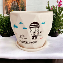Load image into Gallery viewer, Ceramic Planter with Saucer - Big Dream
