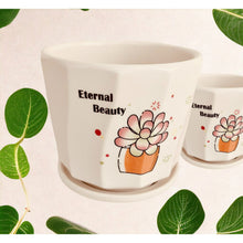 Load image into Gallery viewer, Ceramic Planter - Eternal Beauty
