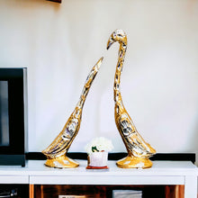 Load image into Gallery viewer, Pair of Swans Gold - 16.5cm
