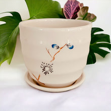 Load image into Gallery viewer, 4&quot; Planter with Saucer - Blue
