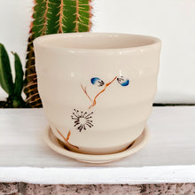 Load image into Gallery viewer, 4&quot; Planter with Saucer - Blue
