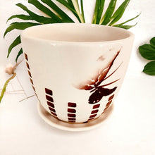 Load image into Gallery viewer, 4&quot; Planter with Saucer - Butterfly
