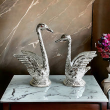 Load image into Gallery viewer, Silver Pair of Swans - 24cm Tall
