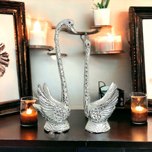 Load image into Gallery viewer, Pair of Swans - Silver 33cm
