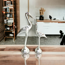 Load image into Gallery viewer, Pair of Swans - Silver 28 cm
