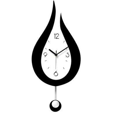 Water Drop Shape Wall Clock